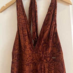 Maaji Deep Halter Top Maxi dress